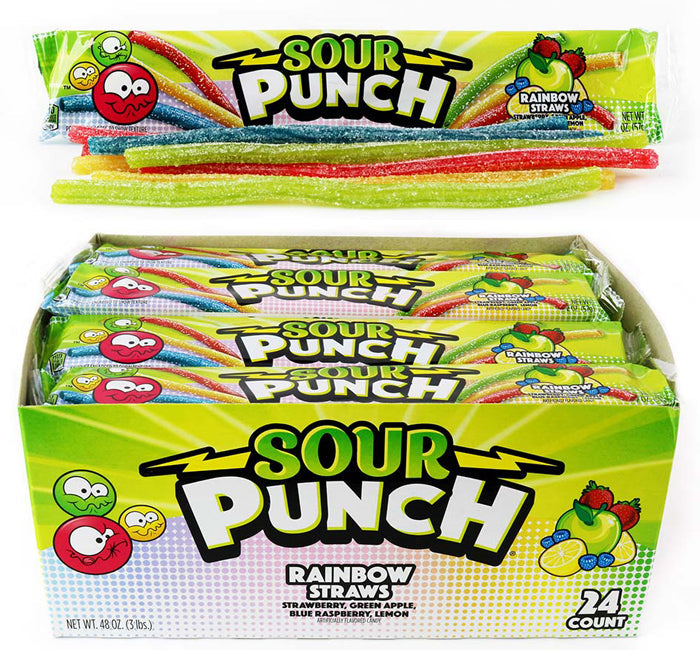 Sour Punch Straws - Rainbow 2oz – Sweets and Geeks