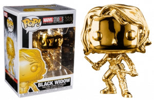 Funko Pop! Marvel - Black Widow (Gold Chrome) #380 - Sweets and Geeks