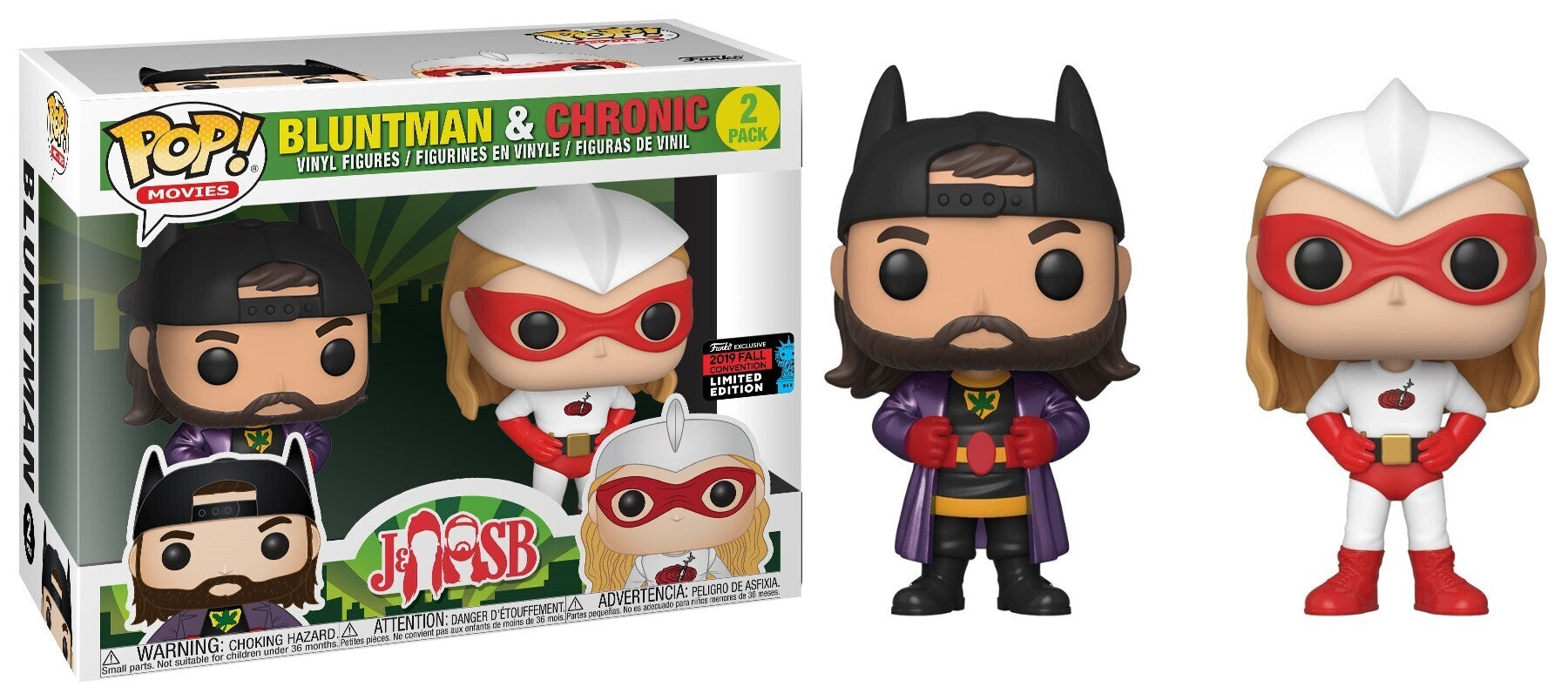 Bluntman and Chronic Jay store and Silent Bob Funko Pop