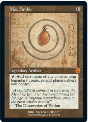 Mox Amber (Schematic) - The Brothers' War: Retro Frame Artifacts - #98 - Sweets and Geeks