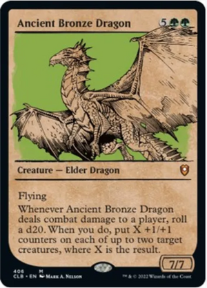 Ancient Bronze Dragon (Showcase) - Commander Legends: Battle for Baldur's Gate - #406 - Sweets and Geeks