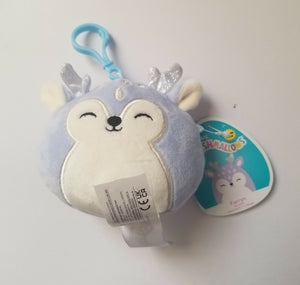 Squishmallow - Farryn The Blue Fawn Keychain Clip On 3.5” - Sweets and Geeks