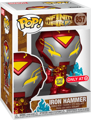 Funko Pop! Infinity Warps - Iron Hammer (Glow In The Dark) (Target Exclusive) #857 - Sweets and Geeks