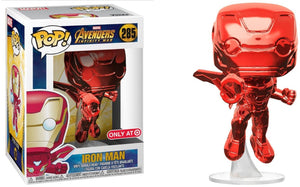 Funko Pop Marvel: Avengers Infinity War - Iron Man (Red Chrome) (Target Exclusive) #285 - Sweets and Geeks