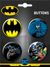 DC Comics 4 Button Set - Sweets and Geeks