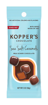 Kopper's Grab & Go - Milk and Dark Chocolate Sea Salt Caramels - Sweets and Geeks