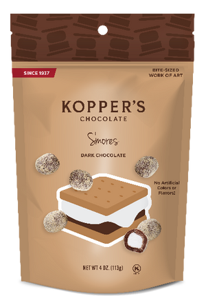 Kopper's Stand Up Peg Pouch Smores Dark Chocolate - Sweets and Geeks