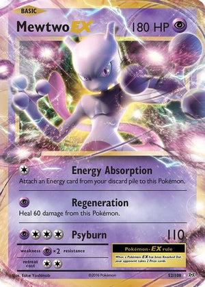 Mewtwo EX - XY - Evolutions - Card # 52/108 - Sweets and Geeks