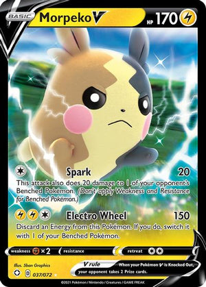 Morpeko V - Shining Fates - Card # 037/072 - Sweets and Geeks