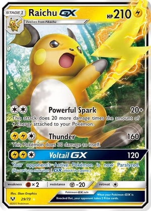 Raichu GX - Shining Legends - Card # 29/73 - Sweets and Geeks