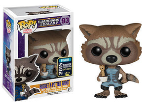 Funko POP! Movies: Guardians of The Galaxy - Rocket Raccoon (Nova) & Potted Groot (2015 Summer Convention) #93 - Sweets and Geeks