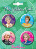 The Golden Girls 4 Button Set - Sweets and Geeks