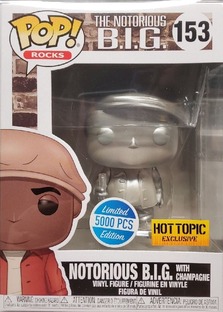 Funko Pop Rocks: The Notorious B.I.G. - The Notorious B.I.G. with Cham ...