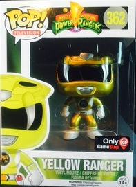 Funko Pop! Power Ranger - Yellow Ranger (Metallic) #362 - Sweets and Geeks