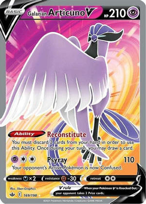 Galarian Articuno V (Full Art) SWSH06: Chilling Reign # 169/198 - Sweets and Geeks