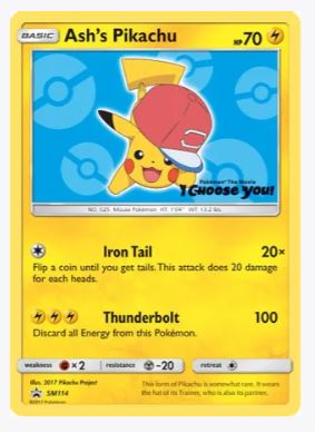 Ash's Pikachu - SM114 SM Promos # SM114 - Sweets and Geeks