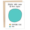 Dad Joke Chart Greeting Card - Sweets and Geeks