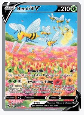 Beedrill V (Alternate Full Art) SWSH10: Astral Radiance # 161/189