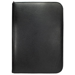 Vivid 4-Pocket Zippered PRO-Binder - Black - Sweets and Geeks