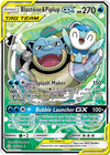 Blastoise & Piplup GX (Alternate Art) SM - Cosmic Eclipse # 215/236 - Sweets and Geeks