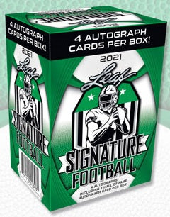 2021 Leaf Signature Series Football Blaster Box - Sweets and Geeks