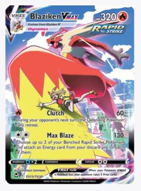 Blaziken VMAX SWSH12: Silver Tempest Trainer Gallery # TG15/TG30 - Sweets and Geeks