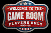 Game Room - Embossed ALUMINUM Die Cut 7.5" x 10.5" - Sweets and Geeks