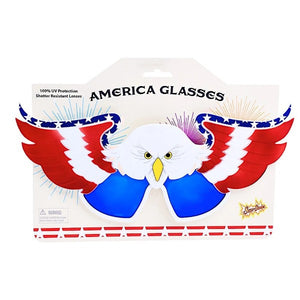 USA Eagle Sunglasses | Sun-Staches - Sweets and Geeks