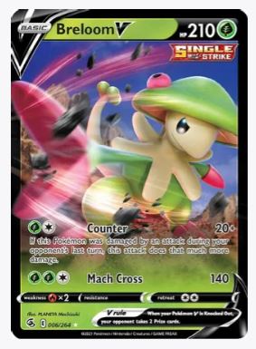 Breloom V SWSH08: Fusion Strike # 006/264 - Sweets and Geeks