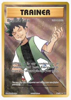 Brock's Grit (Full Art) XY - Evolutions # 107/108 - Sweets and Geeks