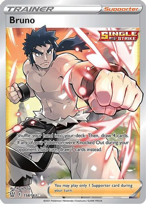 Bruno (Full Art) SWSH05: Battle Styles # 158/163 - Sweets and Geeks