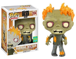 Funko Pop! Television: The Walking Dead - Burning Walker (2016 Summer Convention Exclusive) #354 - Sweets and Geeks