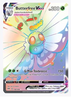 Butterfree VMAX (Secret) SWSH03: Darkness Ablaze # 190/189 - Sweets and Geeks