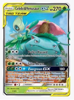 Celebi & Venusaur GX SM - Team Up # 1/181 - Sweets and Geeks