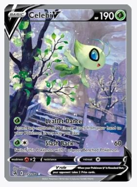 Celebi V (Alternate Full Art) SWSH08: Fusion Strike # 245/264