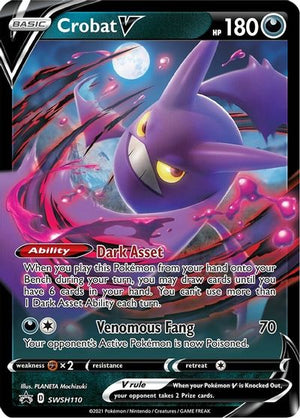 Crobat V - SWSH110 SWSH: Sword & Shield Promo Cards # SWSH110 - Sweets and Geeks