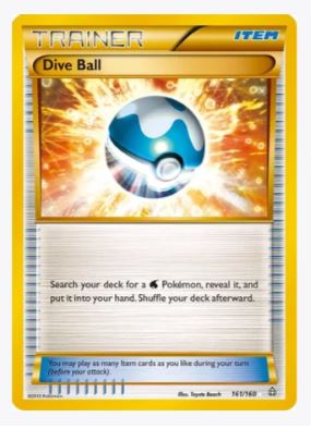 Dive Ball (161 Secret Rare) XY - Primal Clash	# 161/160 - Sweets and Geeks