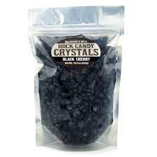 Rock Candy Crystals 1lb Bag Black Cherry - Sweets and Geeks