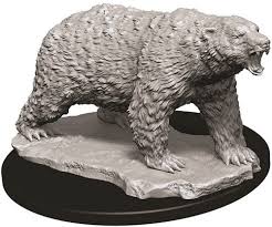 WizKids Deep Cuts Unpainted Miniatures: W9 Polar Bear - Sweets and Geeks