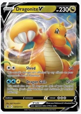 Dragonite V - SWSH154 SWSH: Sword & Shield Promo Cards # SWSH154 - Sweets and Geeks