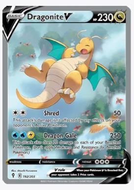 Dragonite V (Alternate Full Art) SWSH07: Evolving Skies # 192/203 - Sweets and Geeks