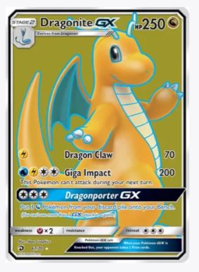 Dragonite GX (Full Art) Dragon Majesty	# 67/70 - Sweets and Geeks