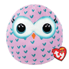 TY Squish-A-Boos Plush - WInks The Pink Owl (14 Inch Large) - Sweets and Geeks