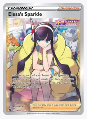 Elesa's Sparkle (Full Art) Crown Zenith # 147/159 - Sweets and Geeks