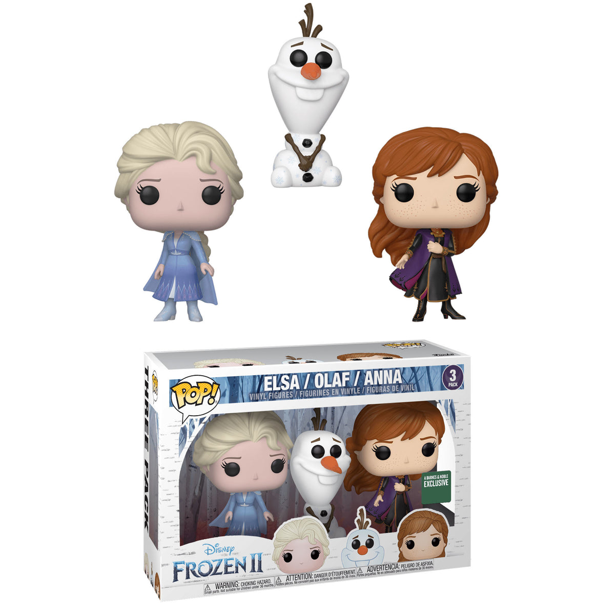 Funko Pop! Disney: Frozen II - Elsa / Olaf / Anna (3-Pack) – Sweets and ...