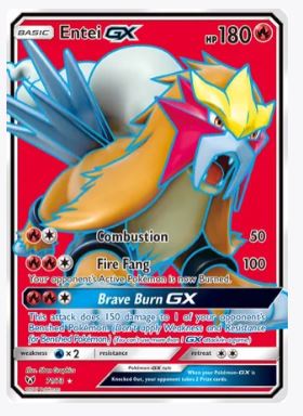 Entei GX (Full Art) Shining Legends # 71/73 - Sweets and Geeks