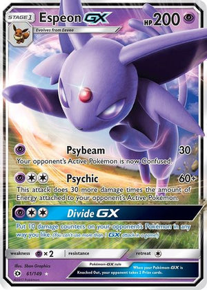 Espeon GX SM Base Set # 61/149 - Sweets and Geeks