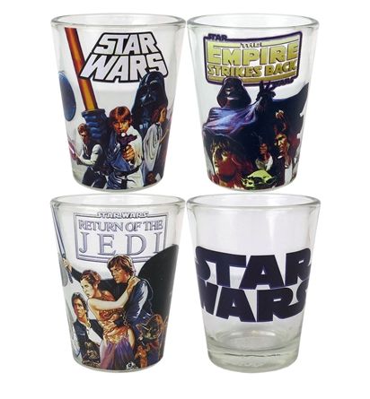 Star Wars - Original Trilogy 4-Piece Shot Glass Set