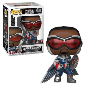 Funko Pop! Marvel: The Falcon and the Winter Soldier - Captain America (Gamestop Exclusive) #819 - Sweets and Geeks