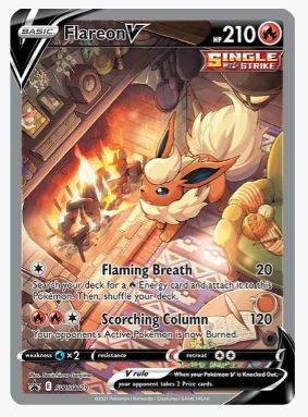 Flareon V - SWSH179 SWSH: Sword & Shield Promo Cards # SWSH179